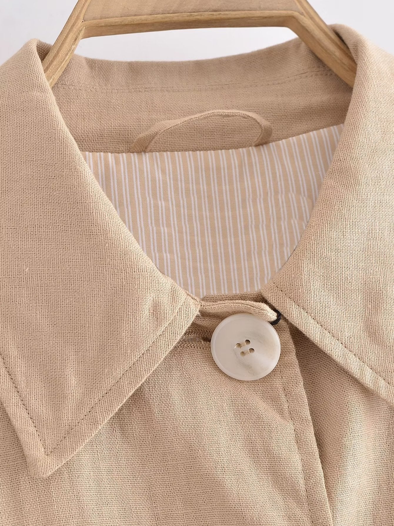 Summer Women Urban Casual Shirt Linen like Jacket