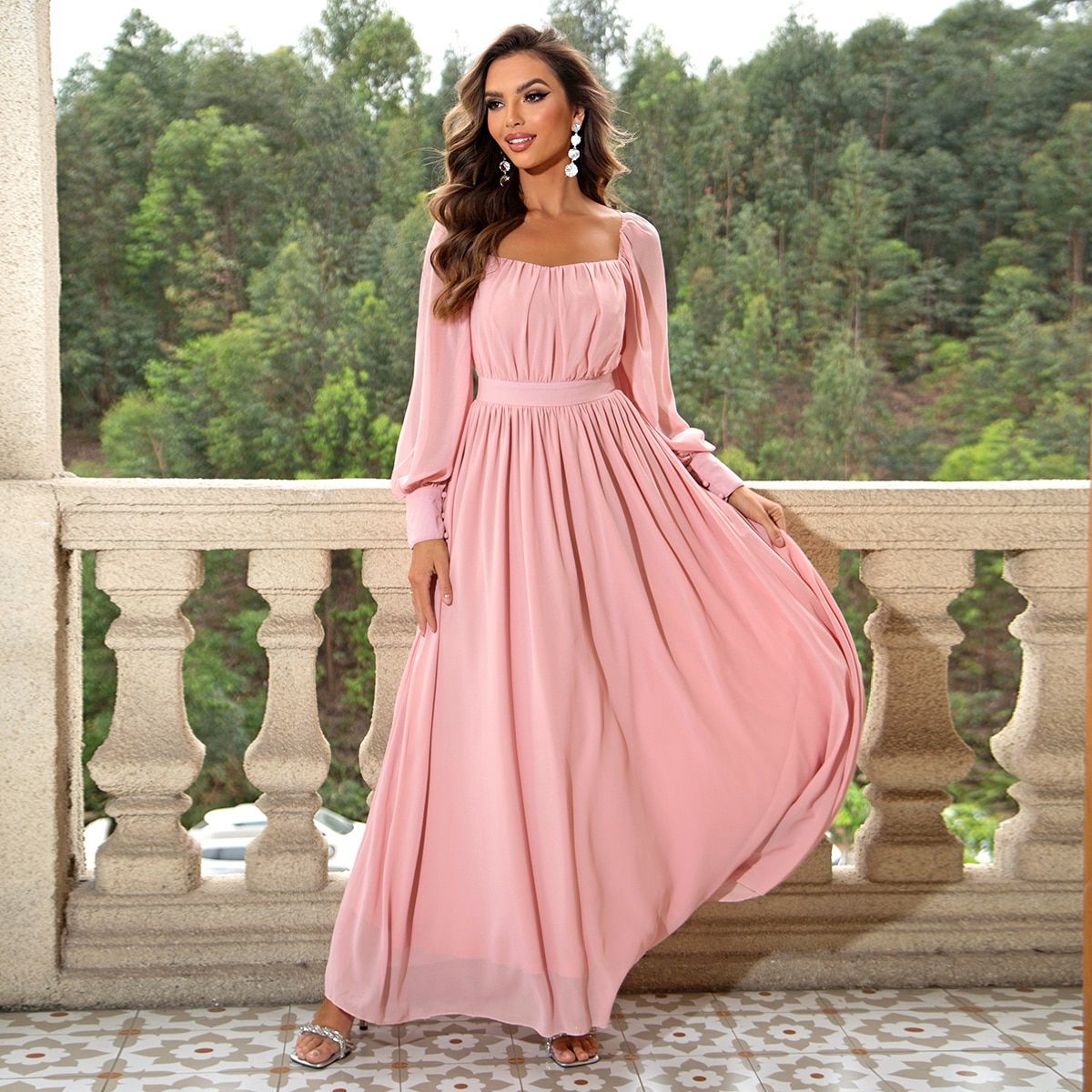 Elegant Sweet Simple Cute Fresh Gentle Evening Dress Maxi Dress