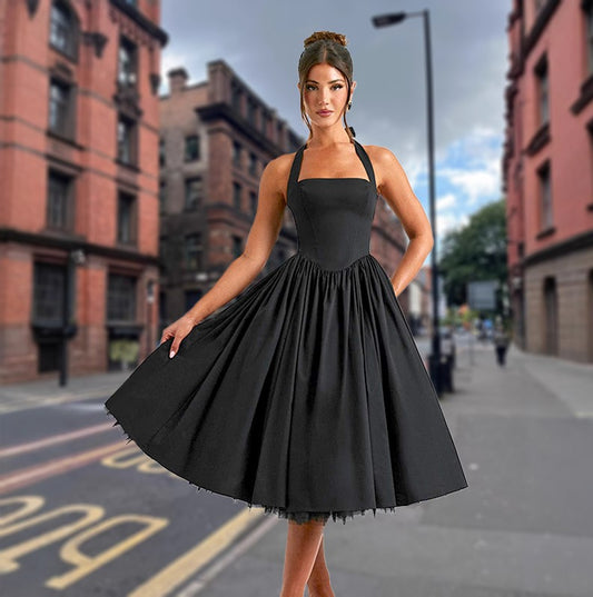 Dress puffy dress Evening Dress Women Popular Cami Dress