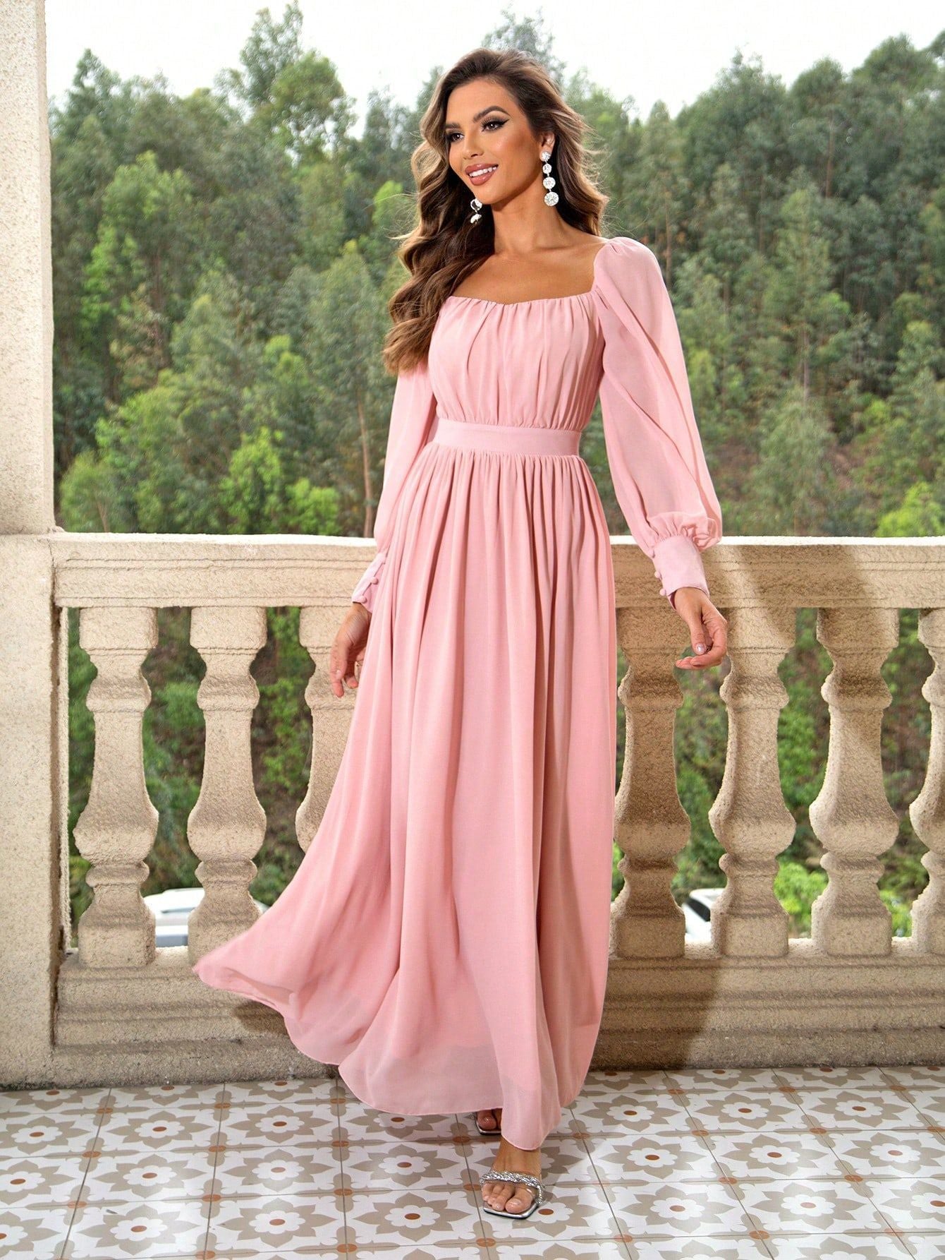 Elegant Sweet Simple Cute Fresh Gentle Evening Dress Maxi Dress